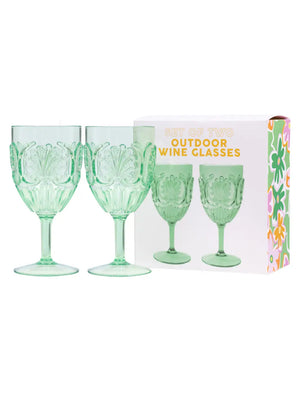 Summer Set/2 Outdoor Wine Glasses