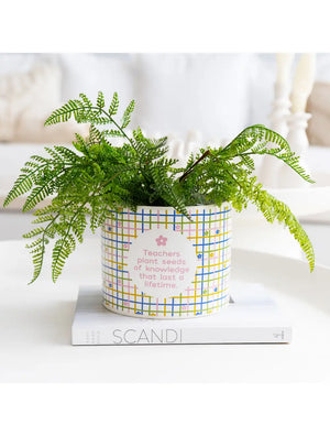 Daisy Love Teacher Planter Pot