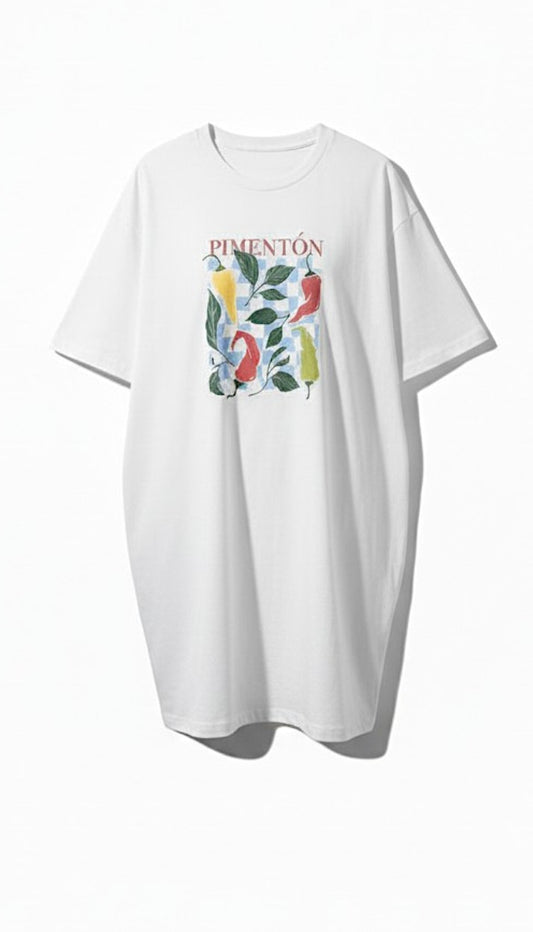 #Rose Oversize Tee Pimeton