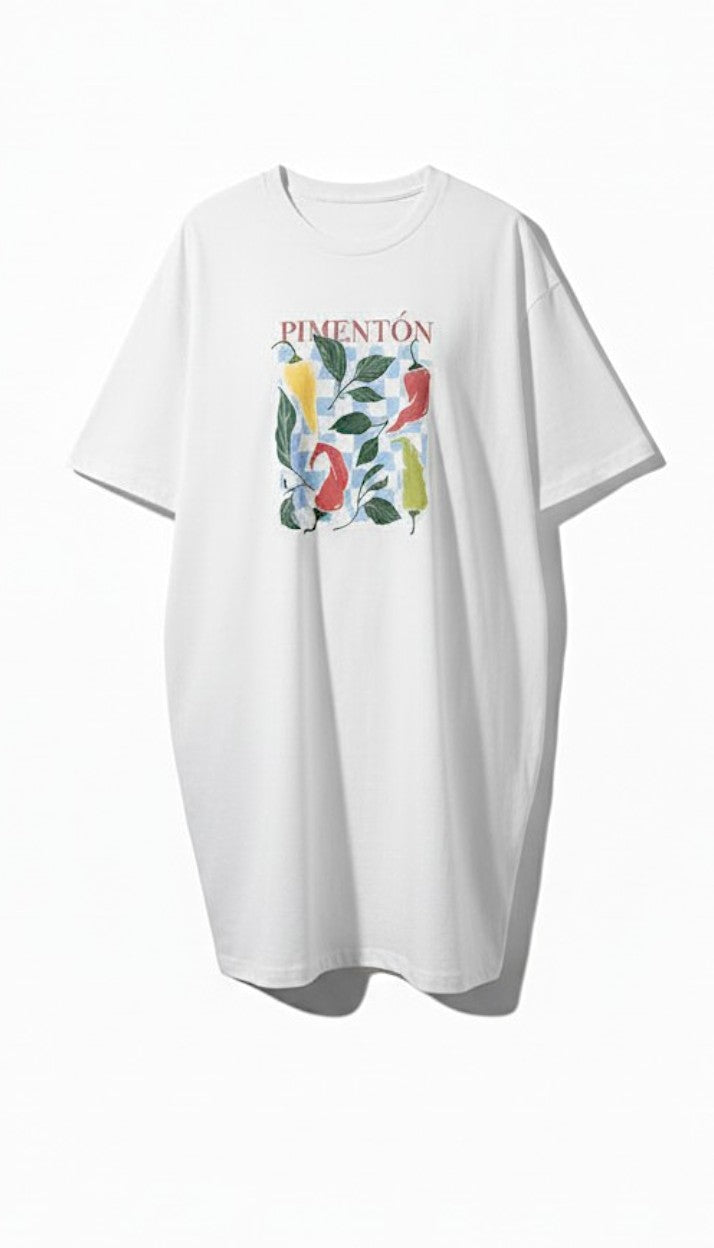 #Rose Oversize Tee Pimeton
