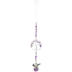 Tree Of Life Hanging Crystal Dragon