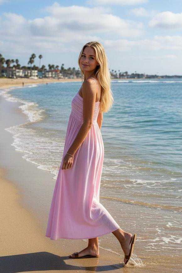 Annie Smocked Bodice Maxi Dress