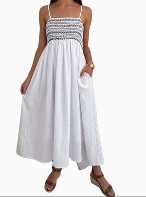 Annie Smocked Bodice Maxi Dress