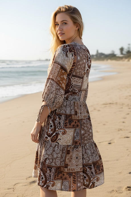 Paisley 2 Tier Mini Dress