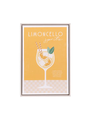 Tuscan Sun Limoncello Framed Canvas 44x64