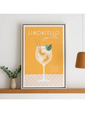 Tuscan Sun Limoncello Framed Canvas 44x64