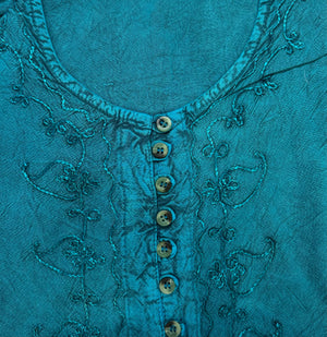Bohemia Stonewash Top With Sleeves