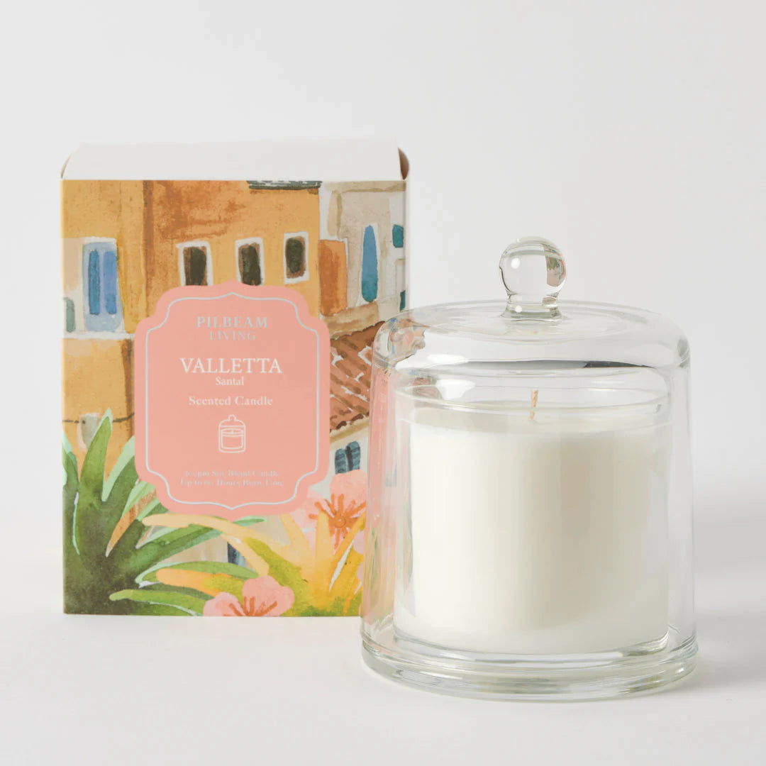 Valletta Glass Cloche Scented Soy Candle