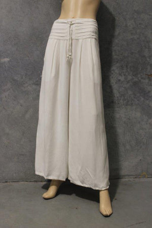 #Wide Leg Pleat Waist Band Pants