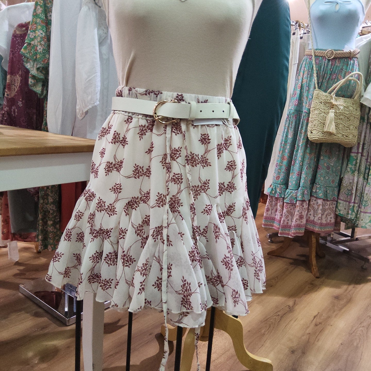INDI MINI CHERRY IVY SKIRT