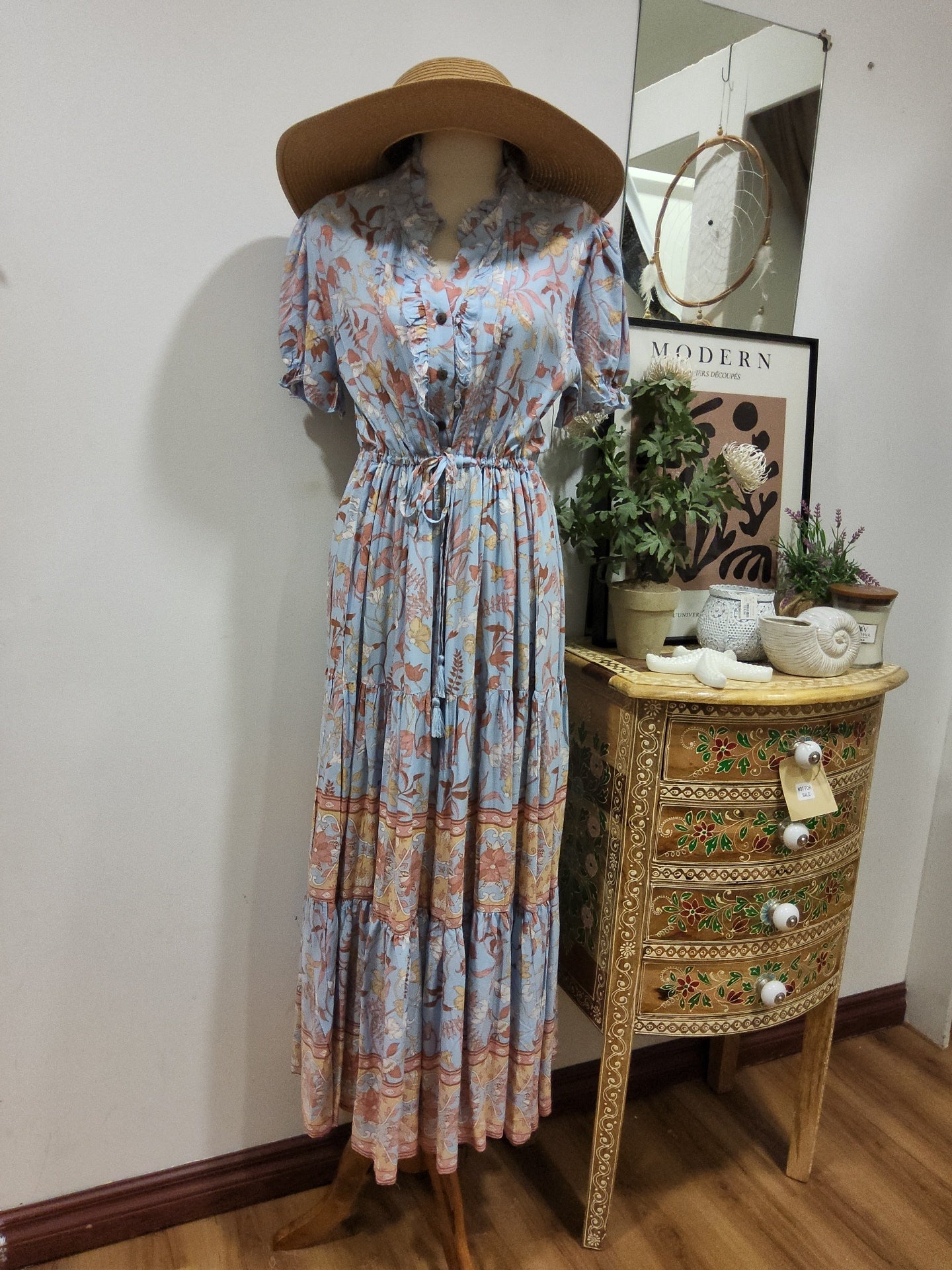 Katrina Ruffle Maxi Dress