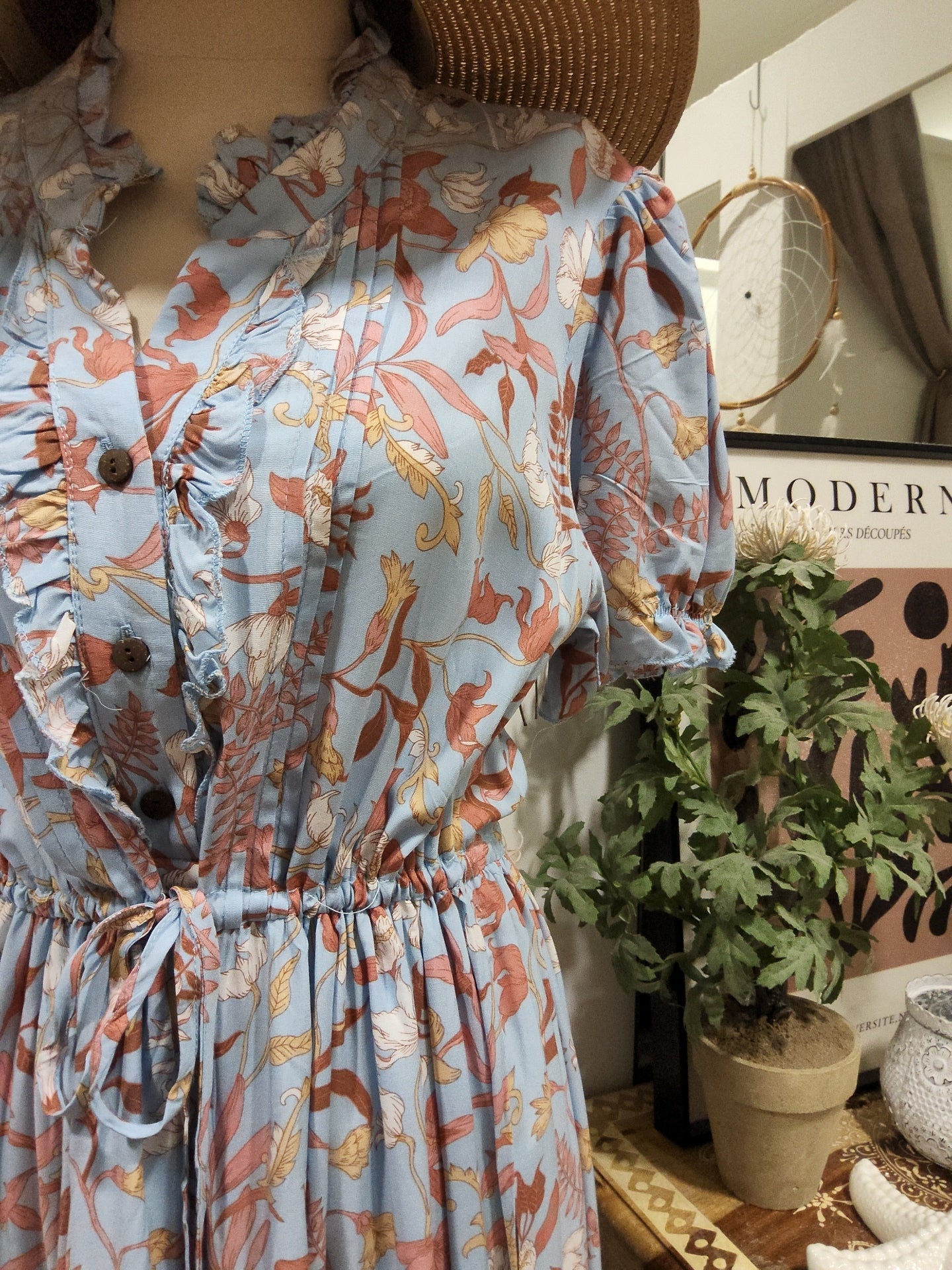 Katrina Ruffle Maxi Dress