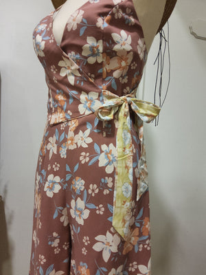 FLORAL MIDI LENGTH JUMPSUIT