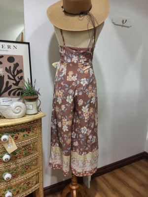 FLORAL MIDI LENGTH JUMPSUIT