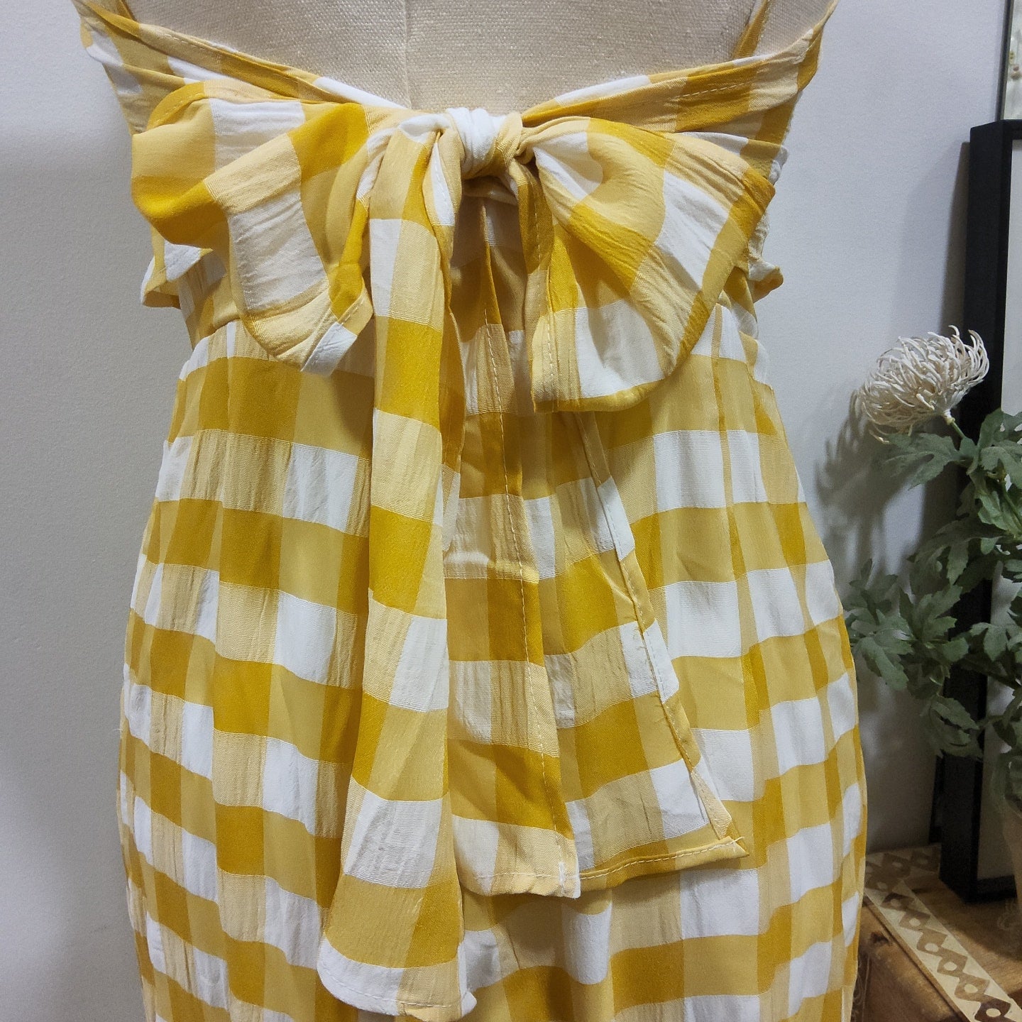 WC Jumpsuit Tie Back GINGHAM