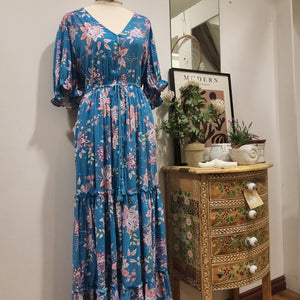 Leona Flounce Maxi Dress