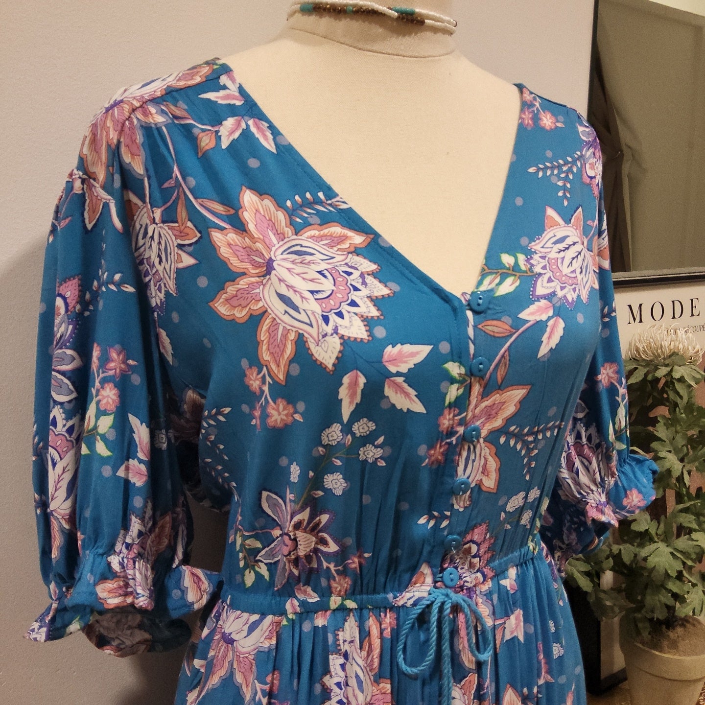 Leona Flounce Maxi Dress