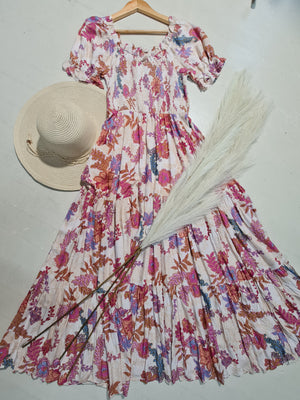 Hailey Shirred Maxi Dress