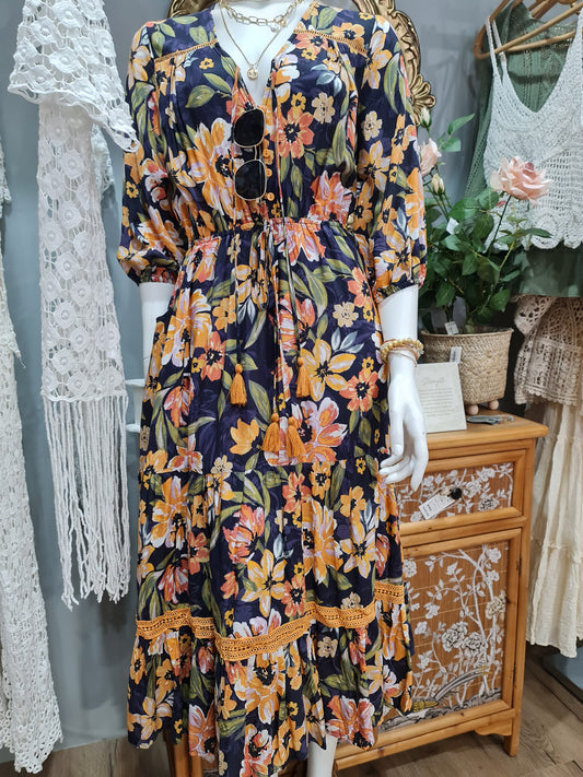 Alyssa Lace Midi Dress