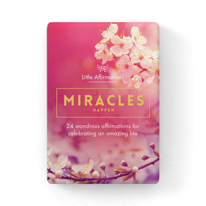 BOXED AFFIRMATION CARDS MIRACLES HAPPEN