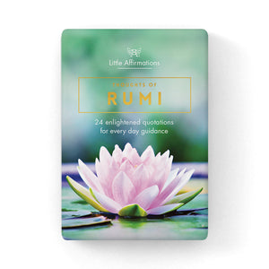 BOXED AFFIRMATION CARDS - THOUGHTS OF RUMI