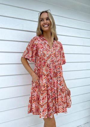#Farrow Button Dress Marrakech