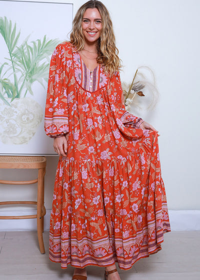 🌟SALE - Jaylah Long Sleeve Maxi Dress