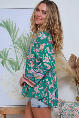 IB LUCIA TIE NECK TOP
