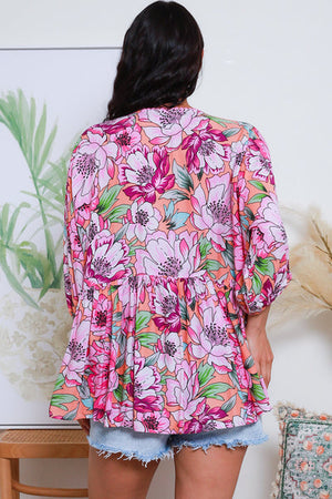 IB SOLANA 3/4 SLEEVES TOP
