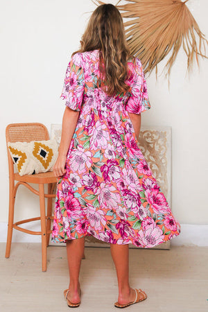 IB SOLANA SLEEVEA MIDI DRESS