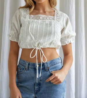 INDI MOLLY TOP SQUARE NECK LINE
