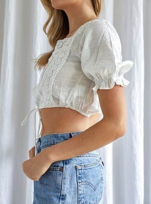INDI MOLLY TOP SQUARE NECK LINE