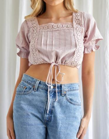 #Indi Molly Top Square Neck Line