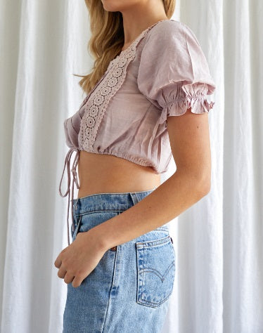 INDI MOLLY TOP SQUARE NECK LINE