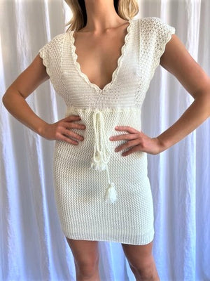 INDI CROCHET MINI DRESS