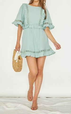 INDI GEOMETRIC LACE DRESS