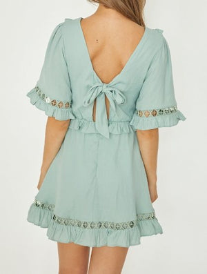 INDI GEOMETRIC LACE DRESS