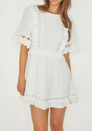 INDI GEOMETRIC LACE DRESS