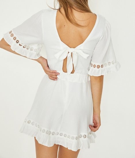 #Indi Geometric Lace Dress