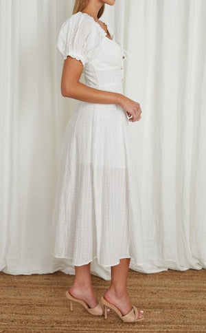 OFF SHOULDER SNOW WHITE DRESS