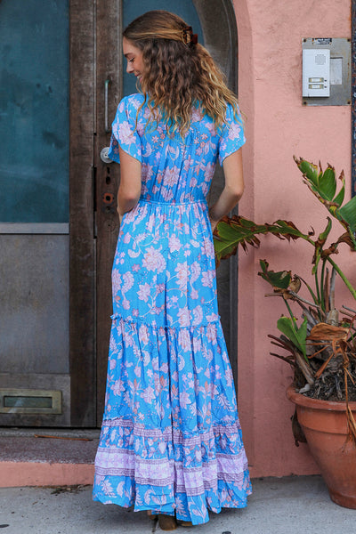 MAEVE CAP SLEEVES MAXI DRESS