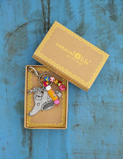 BOXED KEYCHAIN - 'DON'T HURRY BE HAPPY'