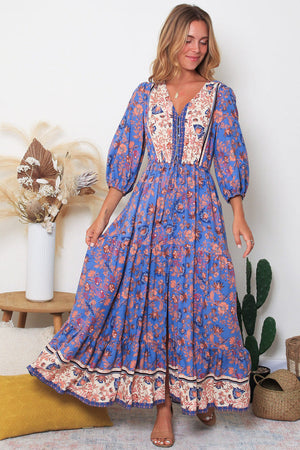 Greta 1/2 Sleeve Maxi Dress