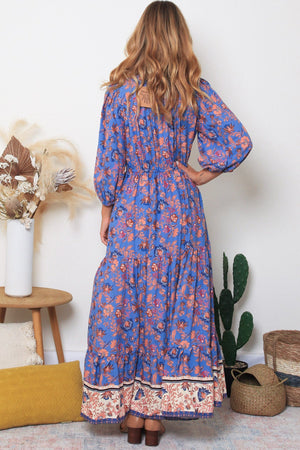 Greta 1/2 Sleeve Maxi Dress