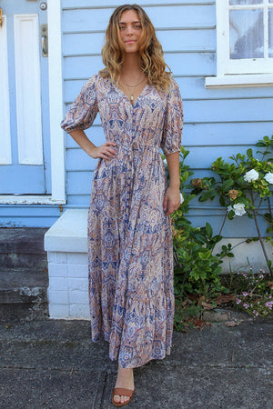 Eleanor 1/2 Sleeve Maxi Dress