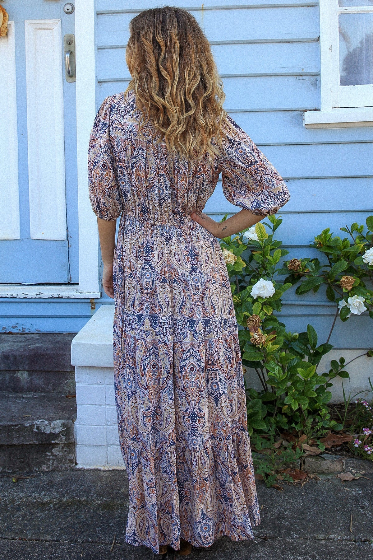 Eleanor 1/2 Sleeve Maxi Dress