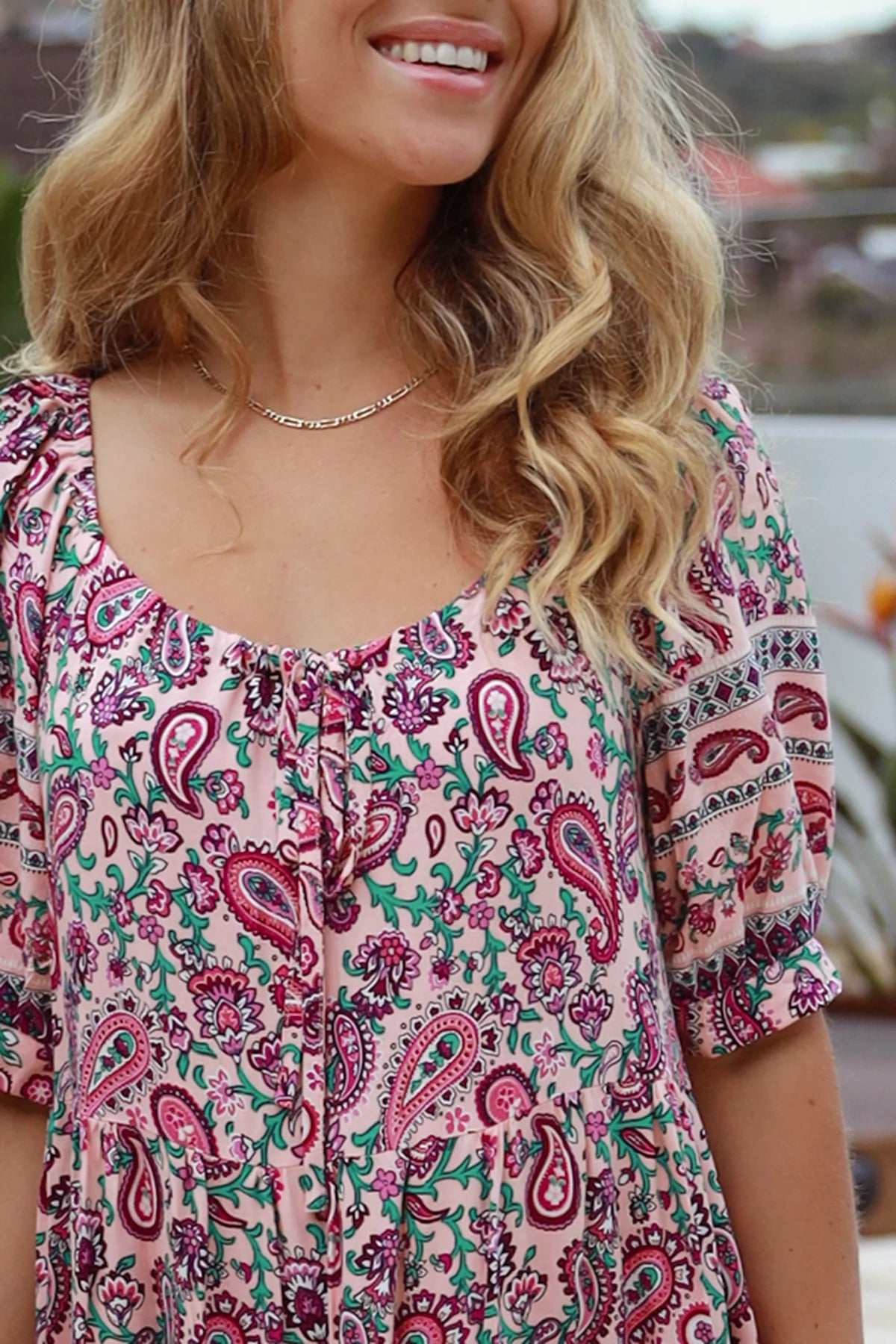 Riley Flounce Sleeve Maxi Dress