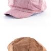 COTTON CORDUROY NEWSBOY CAP